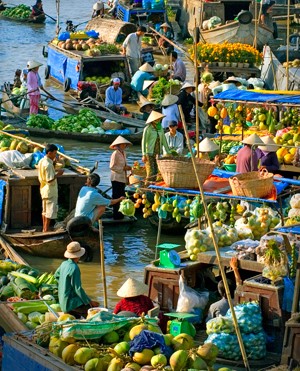 Kinh nghiệm Du Lịch chợ nổi Cái Bè Tiền Giang chi tiết 2018